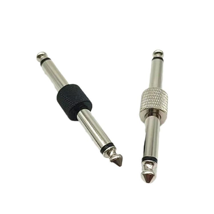 Copper Nickel-Plated 6.35mm To 6.5mm Dual Core Audio Adapter Plug for Keyboards and Mixers