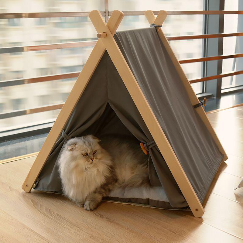 Four Seasons Pet House: Warm, Washable Indoor Tent for Cats and Dogs