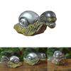 Hand-painted Decorative Snail Sculpture Colorful Resin Art For Rustic Farmhouse Style