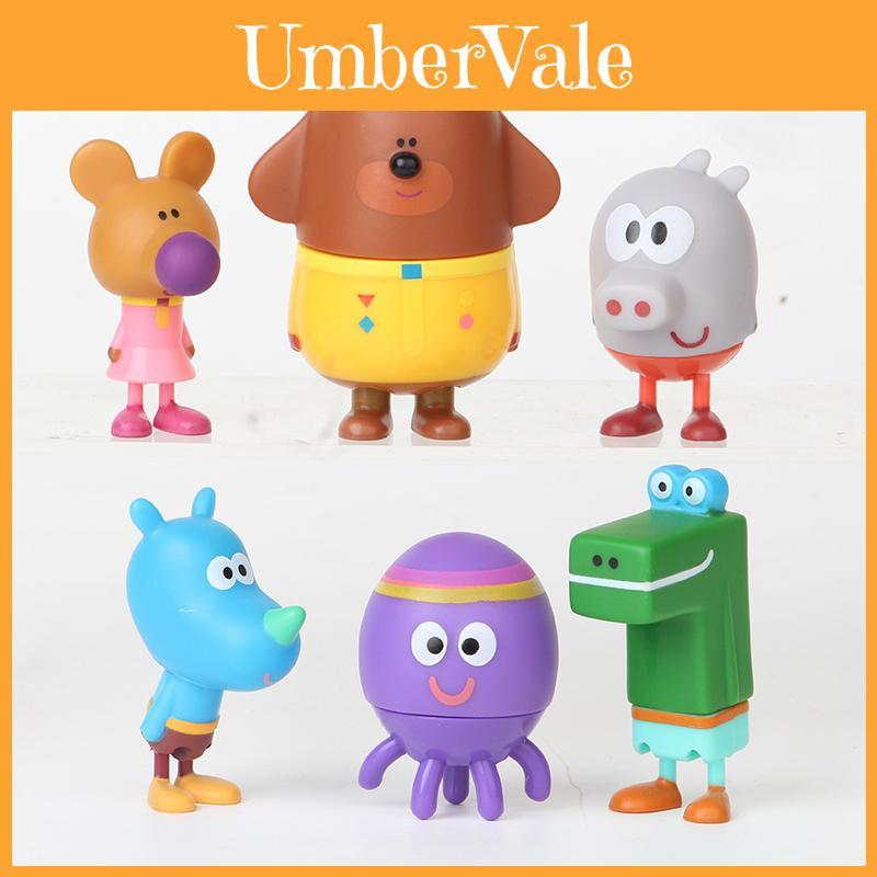 Delightful Hey Duggee 6-piece Action Figure Toy Set With Badge Perfect For Kids Xmas