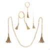 Bohemian Wood Bead Tassel Garland - Home Decor Piece