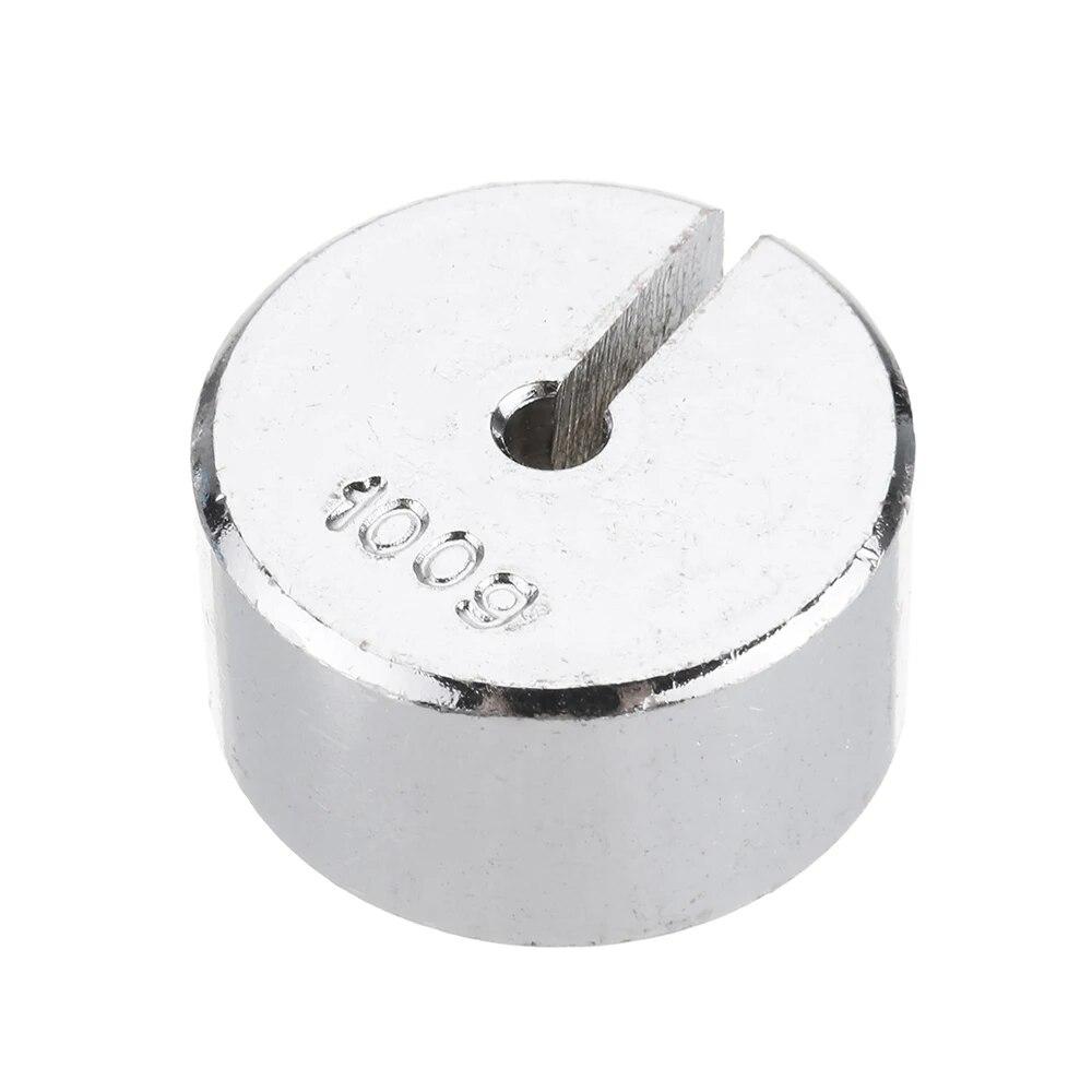 17Pcs/Set 2g-200g Metal Slotted Weight Set Scale Balance Calibration with Hanger Case Physics