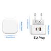 Europäische Version PD-Ladegerät 20 W Schnellladekopf Typ C + USB doppelt für Apple-Füllung nach europäischen UL-Vorschriften