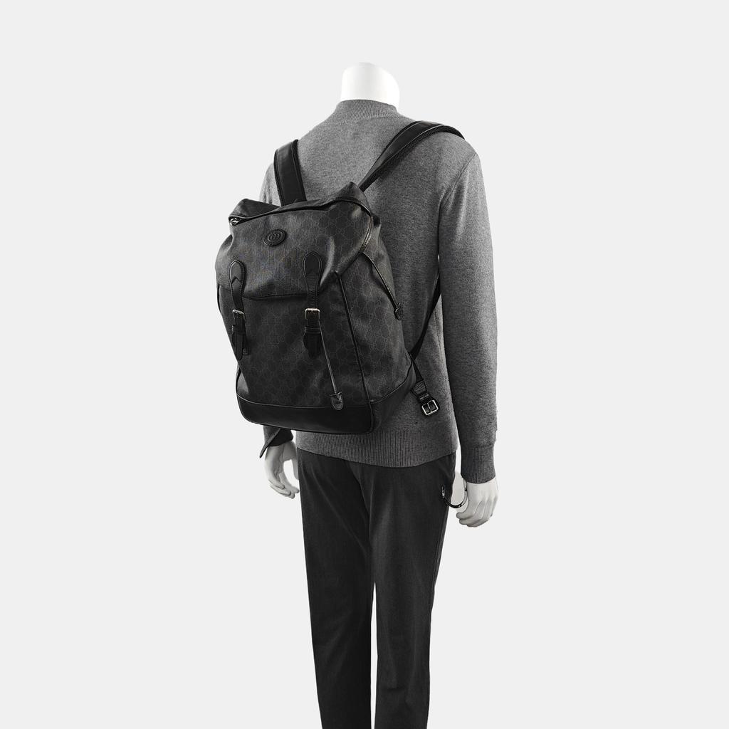 [Pre-Owned] Gucci Medium Backpack With Interlocking G 'Black' - Good #15WCIVK