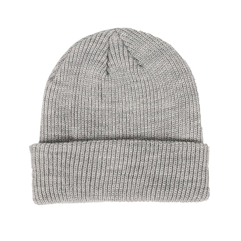 

[Flex fit] knit cap Plain color knit hat beanie men s ladies YUPOONG Youpon hat ribbed unisex free size heather gray [product]