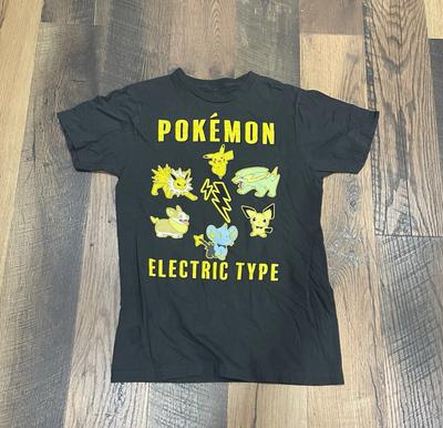 NEW HOT !!!!!! Pokemon Pikachu Electric Type  Short Sleeve Shirt