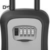 Key Lock Box Sturdy Portable Security Lock Box 4 Digit Combination Lockbox for Home Office Garage Apartment Spare Keys