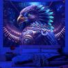 Fluorescent Tapestries With Majestic Bird Designs Uv Reaction Tapestry Background Decoration  Bedroom Party Decoration