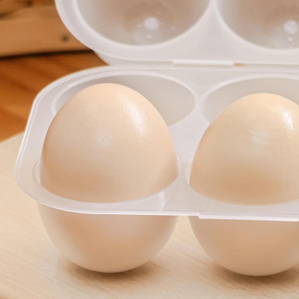 Reusable 6 Grid Egg Holder Clear Egg Protection Box Egg Carton With Egg Dispensers Egg Carriage For Refrigerator Camping Picnic