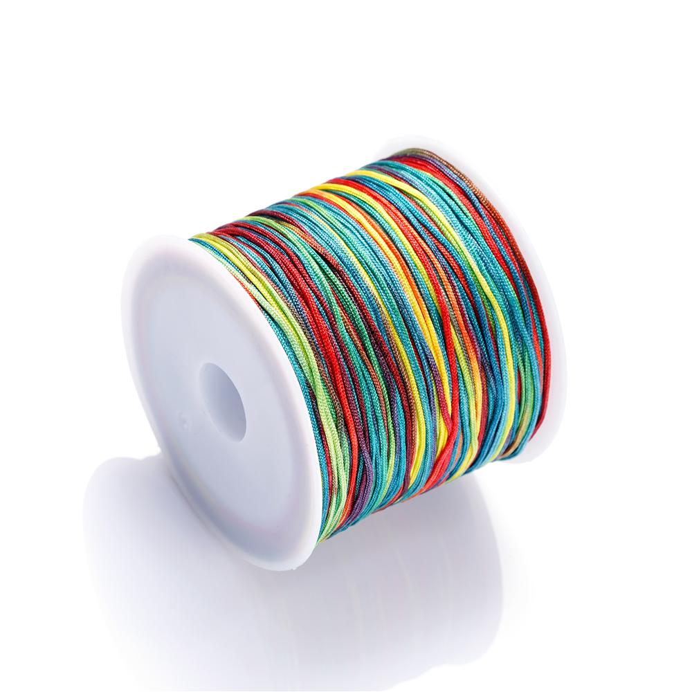 30M/Rolle 0,8mm Nylonfaden Schnur Chinesische Knoten Quasten Schnur Armband Geflochtene Schnur für DIY Schmuckherstellung Zubehör Zubehör