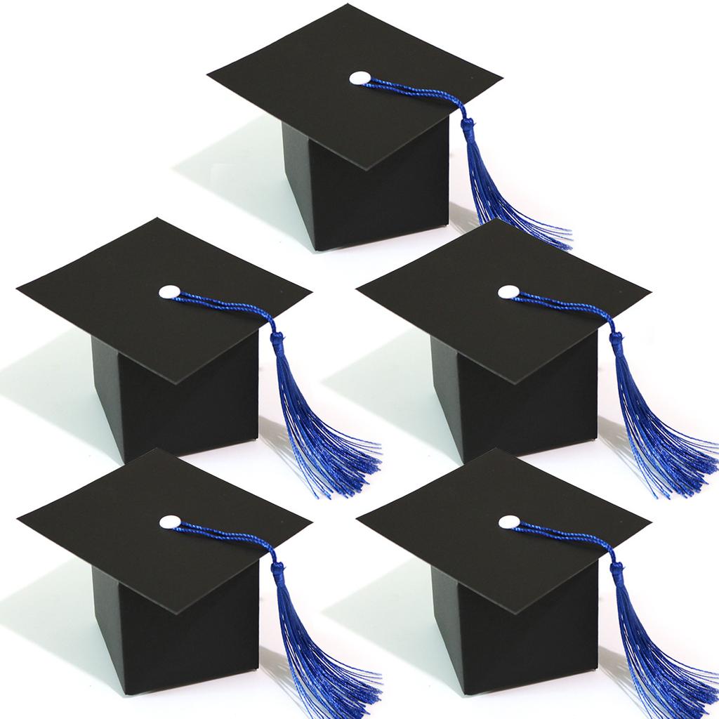 Graduation Season Theme Party Decoration Fringed Doctor Hat Candy Box Gift Box Gift Box Customization