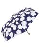 Folding Umbrella Fleur Mini Navy Lightweight Rain Umbrella Sun and Rain Umbrella Commuting School Travel Stylish Cute Floral Pattern 2025Wpc.