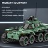Military Armored Vehicle Heavy Tank Rocket Launcher Building Blocks Educational Toy for Kids