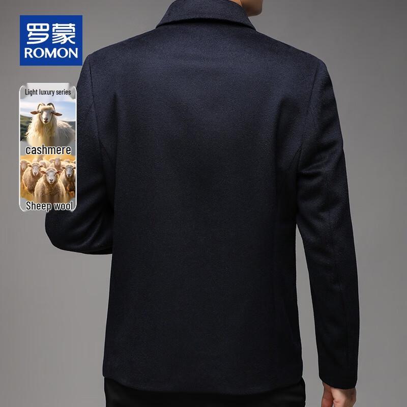 Romon Men's Cashmere Blend Woolen Jacket