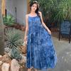 Suspender Blouse Tie-dye Sleeveless Dress Super Fairy Seaside Vacation Suspender Skirt Ethnic Style New