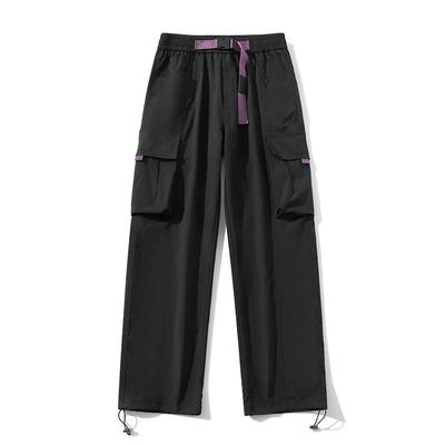Spring Work Pants Men's Loose Wide Leg Waterproof Charging Straight Leg Pants Couple's Casual High Waisted Pants