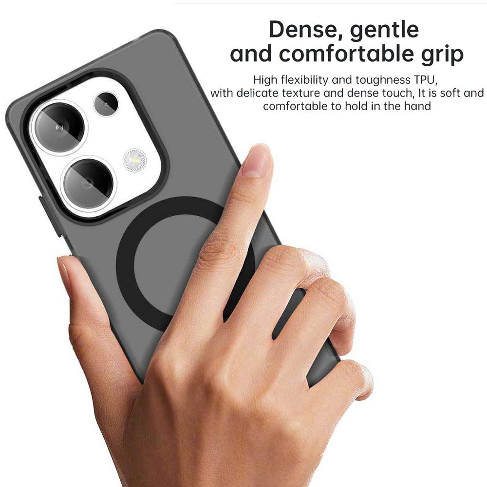 Gjennomsiktig Matt Deksel For Xiaomi Redmi Note 14 Pro Plus Magnetiske PC Harde Telefondeksler Redmi Note 13 Pro Plus 5G 4G 13C 14C Deksel