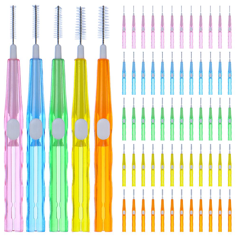 Orthodontic Interdental Brush - 40 Disposable Pieces for Braces and Tooth Gap Cleaning