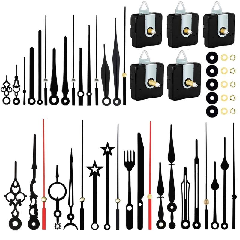 Pendulums Clock Movement Mechanism Quartzs DIY Movement Kits Replacement Long-Shafts Repair Accessories Include Hands