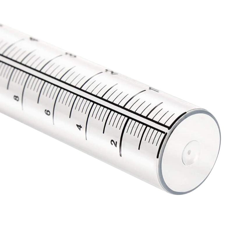 Rain Gauges Outdoor 7/8inch Large Capacity Rain Gauges Outdoor Easy- To Read Suitable for Yard Lawn Garden Fence