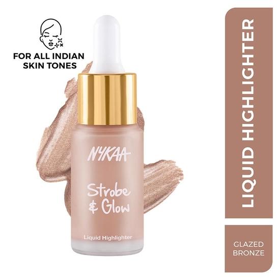 Nykaa Strobe & Glow Liquid Cream Highlighter - Glazed Bronze