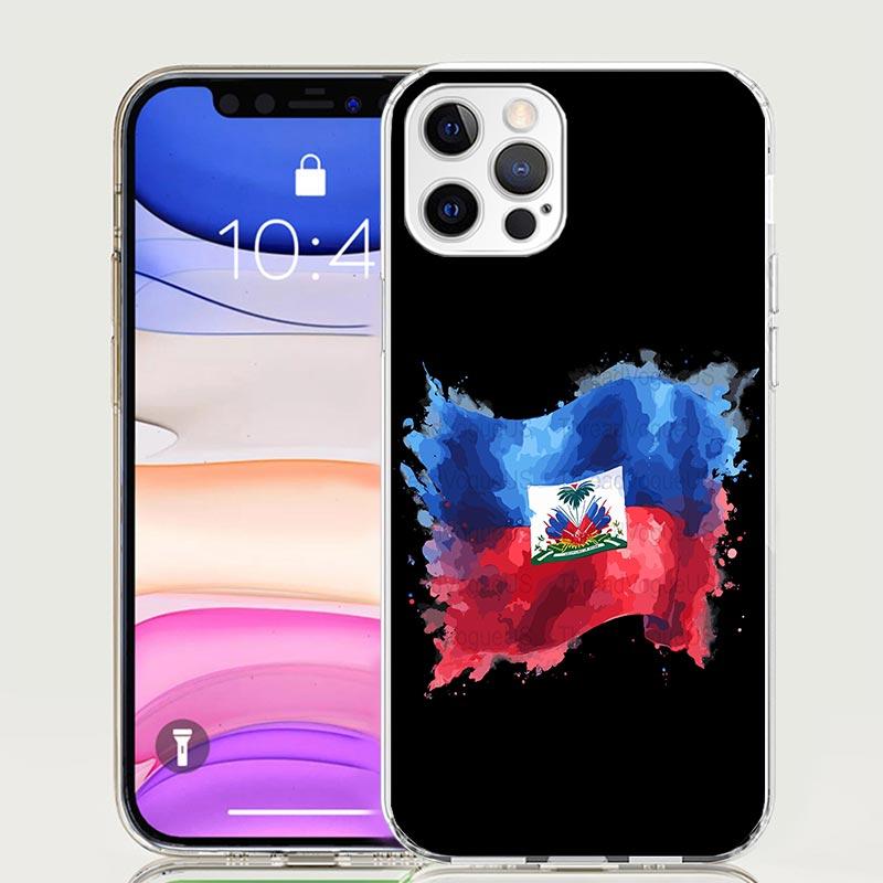 Haiti Haitian Flag Phone Case For iPhone 17 Air 16 15 Plus 11 14 Pro Max 13 Mini 12 7 8 + SE Pattern Art Customized Cover 17 Air