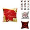 Elegant Multicolor Christmas Throw Pillow Cover For Stylish Sofa And Couch Decor 18x18