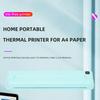 Thermal Printer A4 Mini Portable Wireless Handheld Bluetooth Inkless 200dpi Automatic Shutdown Type