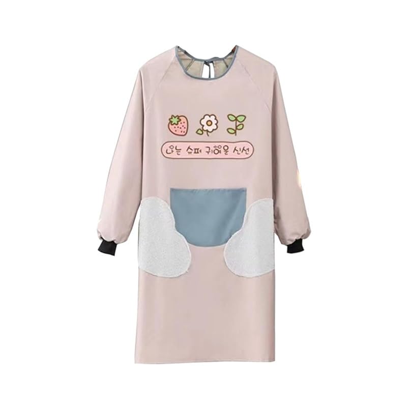 

[WANGTAO] apron long sleeve ladies Arrival at Kappou work apron Fashionable adult apron Apron with hand towel apron with sleeves home for cooking with