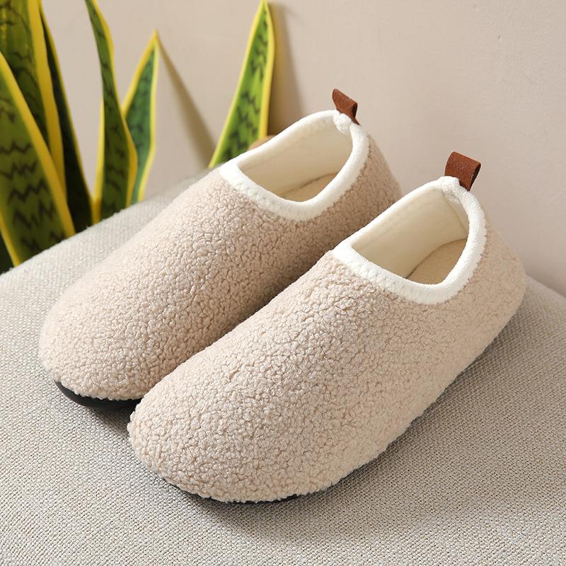 

Нескользящая и мягкая толстая теплая хлопковая обувь 44-45 белый