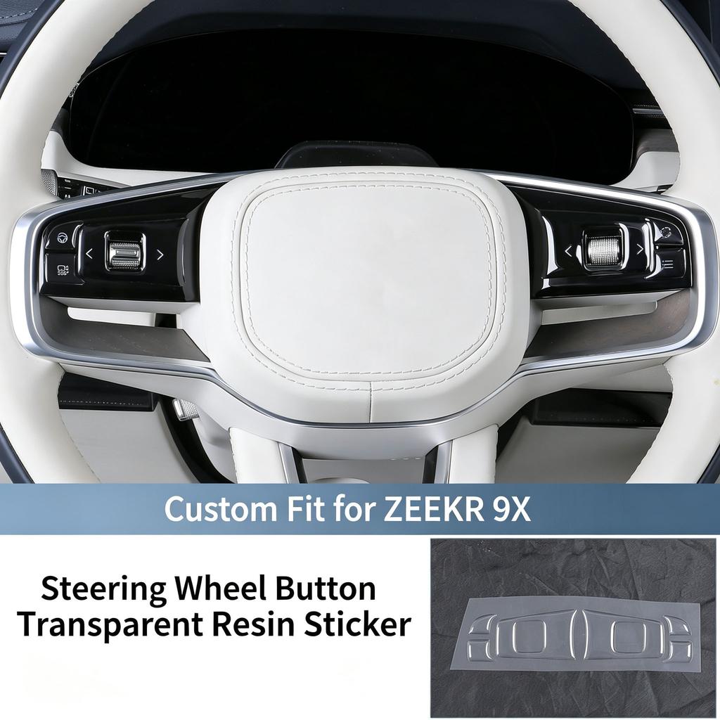 FOR ZEEKR 9X Silicone Patch for Central Control Buttons Interior Seat Buttons, Anti Scratch and Anti Drip Decorative Accessories