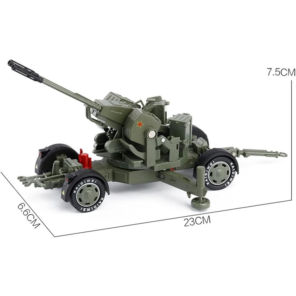 1/35 Samochód z napędem pull back, armata przeciwlotnicza Flak Double Runner, moździerz, wyrzutnia rakiet, wojskowy model ze stopu metali, samochód zabawkowy dla dzieci, samochody z odlewu metalowego, zabawki
