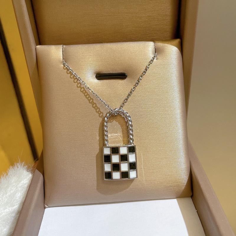 Collier à la mode pour femmes, en cuivre, Micro incrusté, en acier, Simple, maille rouge, chaîne de collier exquise