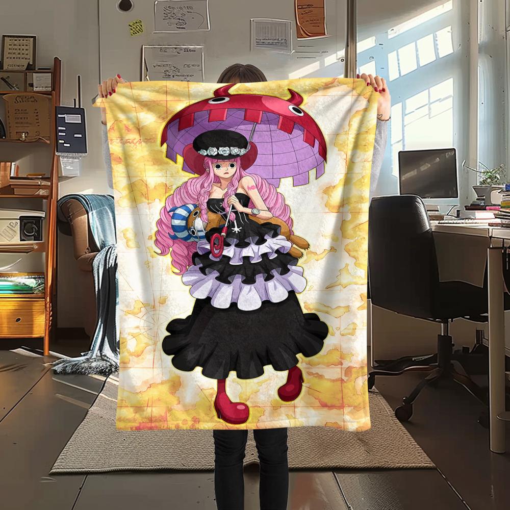 

Фланелевое одеяло с принтом персонажей One Piece, Высококачественное, Удобное для всех сезонов, Декор для дома, Тепло и уют, Идеально для рождественских подарков 80cm x 120cm