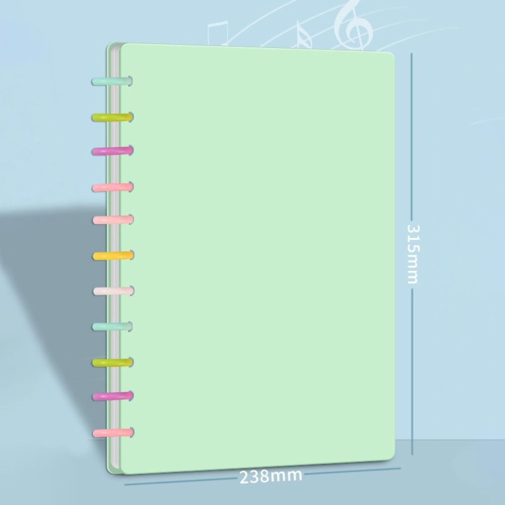 Plastic Music Score Folder A4 Transparent Music Clip Flexible Portable Document Storage Organizer Paper Sheets Protection