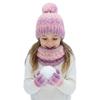 Children’s Winter Gradient Knit Hat, Scarf & Gloves Set