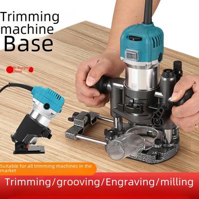 Verstellbare Trimmer-Basisabdeckung aus Metall und Kunststoff mit transparenter Oberseite und Hebeschloss-Zubehör