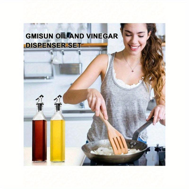 1pc Oil Dispensers, Glass Olive Oil Bottle, Soy Sauce and Vinegar Dispenser, KitchenGadgets, Kitchen Accessories