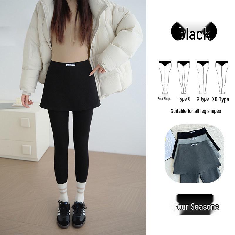 

Women s High Waist Cotton Pants & Skirt Combo - Winter 2025: Tummy Control, Butt Lifting, Warm, Fashionable. L (106-125 lbs)