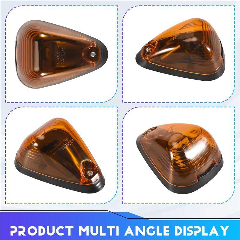 Powerful 5Packs Cab Marker Light Lens Roof Running Lightsw/Wiring For Ford F150 F250 F350 F450 F550 F65 E150 1999-2016