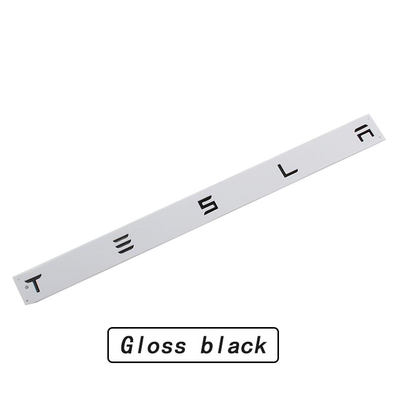 3D Raised ABS Tailgate Insert Letter Emblem Badge Compatible with Tesla Model 3/Y/S/X Series with Adhesive Template
