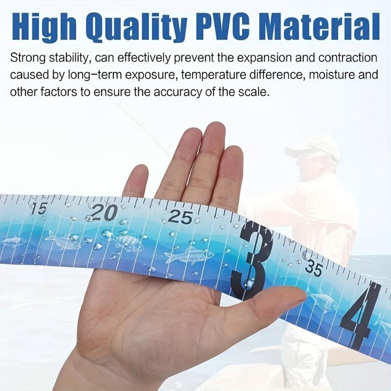 1PC Waterproof Foldable Fish Ruler - 35 Inches/90 Cm, Durable PVC Material, Essential Accessories for Fishing