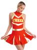 Frauen Bühnenkostüm Musical Rave Party Show Jubeln Team Uniform Kostüm Cheerleading Dancewear Cosplay Maskerade Karneval