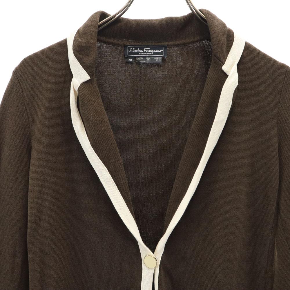 Salvatore Ferragamo Made In Italy Silk Blend Long Sleeve Tailored Jacket Women Used