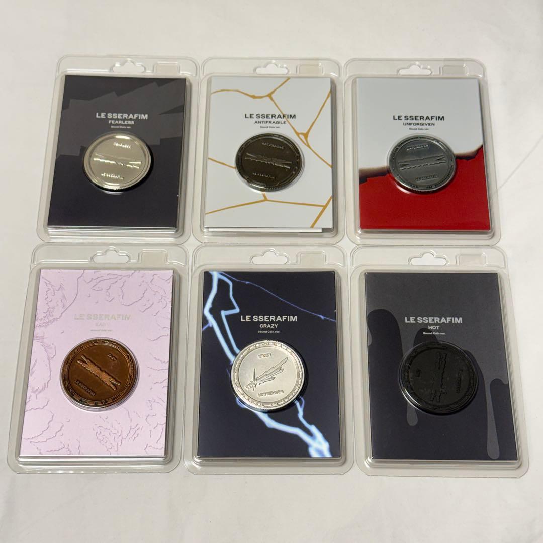 LE SSERAFIM Sound Coin Album Complete Set of 6 Versions