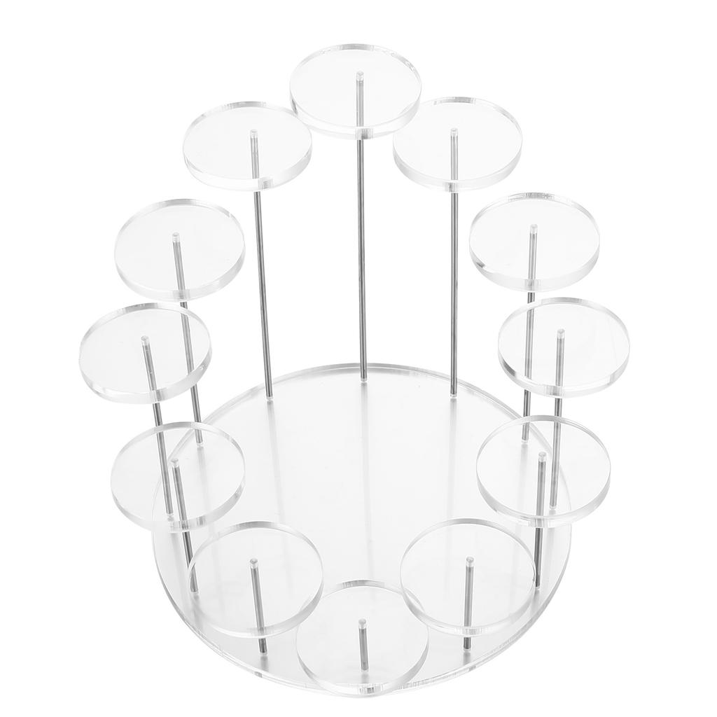 Multi-Layer Cupcake Stands Round Transparent Can Cupcakes Holder for Baby Shower Wedding Birthday