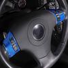 Blue Carbon Fiber Steering Wheel Button Cover Trim For Corvette C6 2005-13