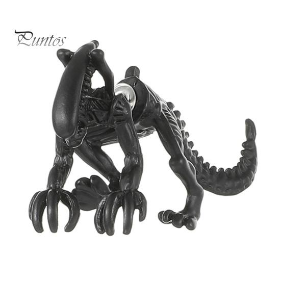 1 Paar Gothic Dark Style Simulation Dinosaurier Katze Ohrringe Kreative Hip Hop Rock Piercing Tier Ohrstecker Mode-Accessoires