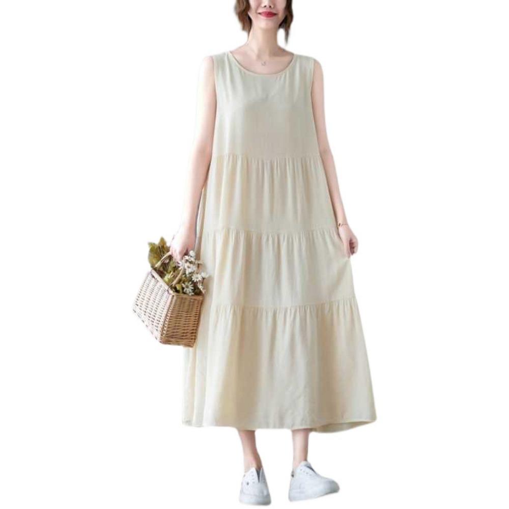 Sleeveless Vest Style Long Dress