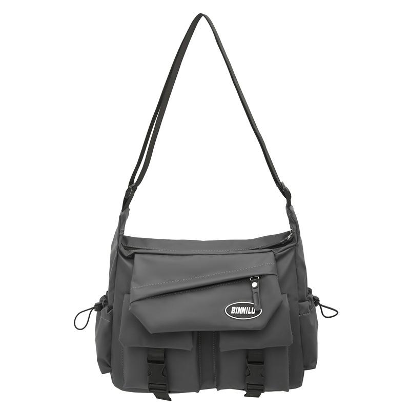 

Трендовый рюкзак-мессенджер большой вместимости, спортивная функция, ветрозащитная сумка, деловая дорожная сумка для коротких поездок, удобная сумка-мессенджер серый